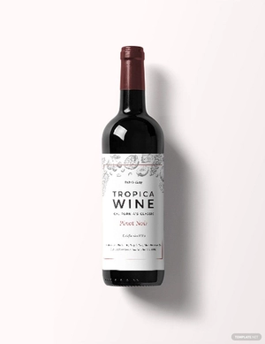 Classic Wine Bottle Label Template