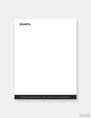 Jewelry Letterhead Template