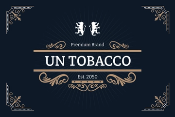 Free Cigar Label to Edit Online
