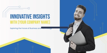 Free Startup Blog Banner Template to Edit Online