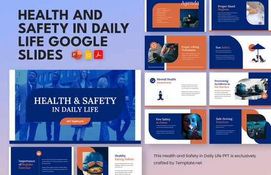 Health and Safety in Daily Life Google Slides Template