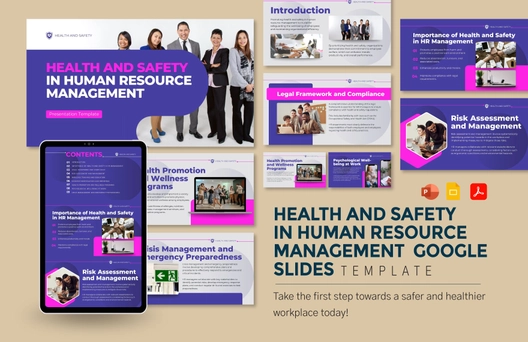 Health and Safety in Human Resource Management Google Slides Template