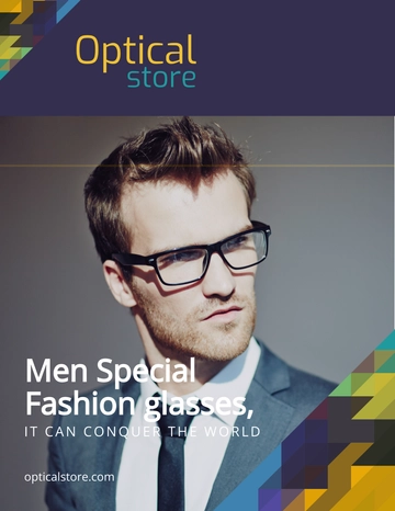 Free Optical Store eBook Cover Template to Edit Online