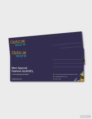 Optical Store Envelope Template Optical Store Envelope Template