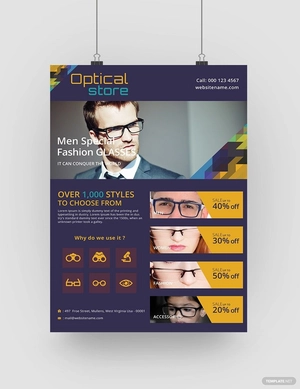 Optical Store Poster Template