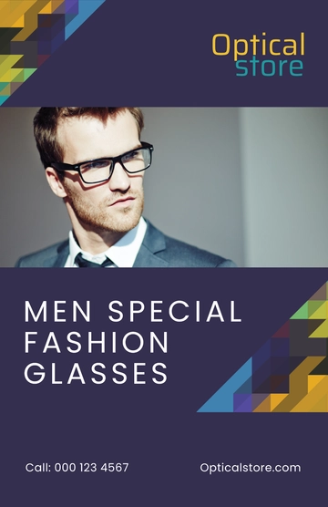 Free Optical Store Poster Template to Edit Online