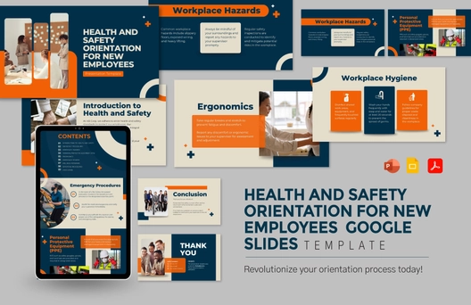 Health and Safety Orientation for New Employees Google Slides Template