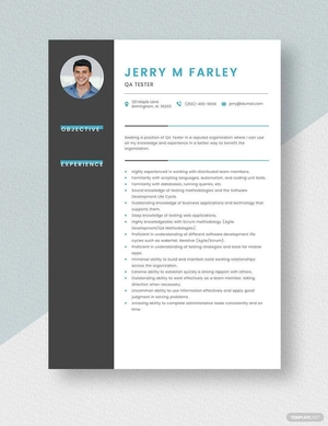 QA Tester Resume