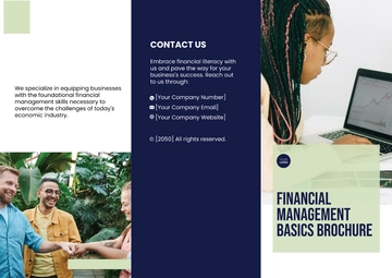 Free Financial Management Basics Brochure Template to Edit Online