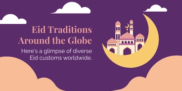 Free Eid al-Fitr Blog Banner Template to Edit Online
