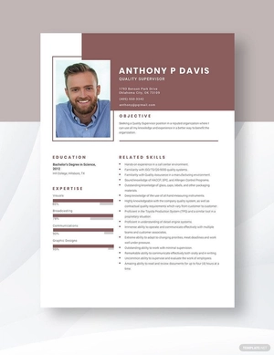 Quality Supervisor Resume