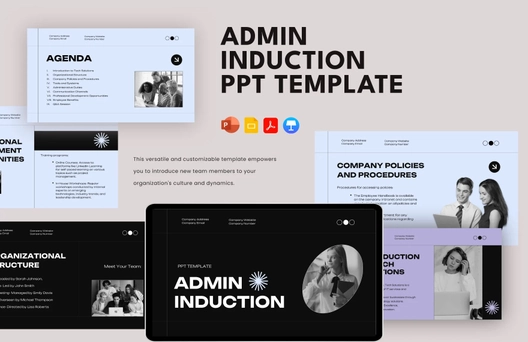 Admin Induction PPT Template