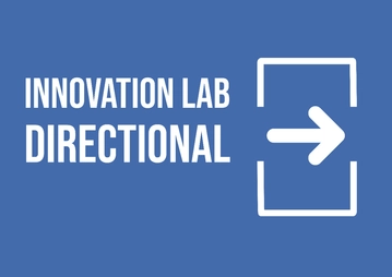 Free Innovation Lab Directional Signage Template to Edit Online