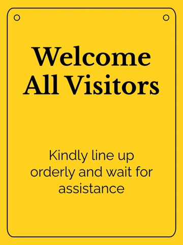 Free Collaboration Space Entry Signage Template to Edit Online