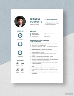 Radio Operator Resume