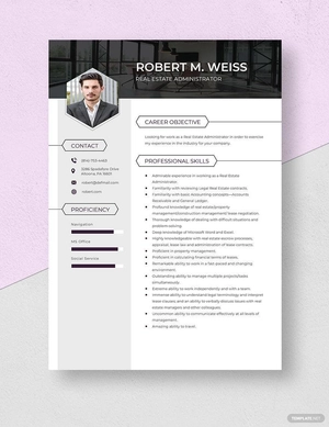 Real Estate Administrator Resume