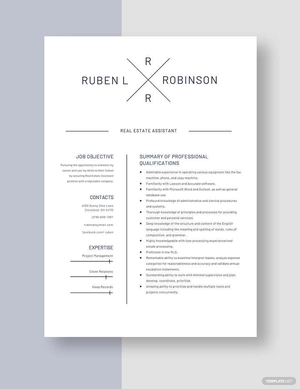 Real Estate Assistant Resume