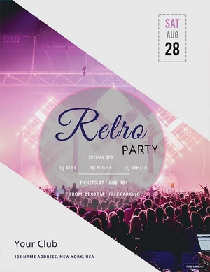 Retro Mania Flyer Template