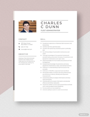 Fleet Administrator Resume