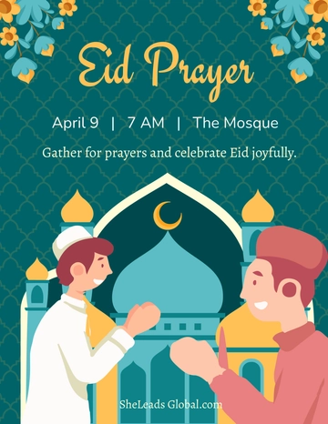 Free Eid al-Fitr Flyer Template to Edit Online
