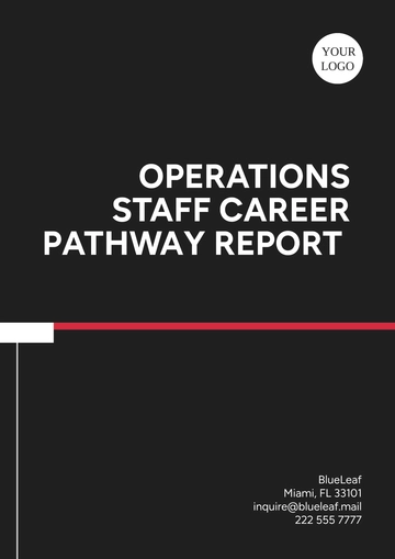 Free Operations Staff Career Pathway Report Template to Edit Online