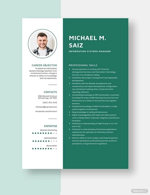 Information Systems Manager Resume