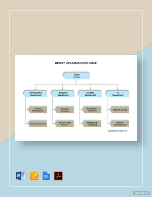 Library Organizational Chart Template