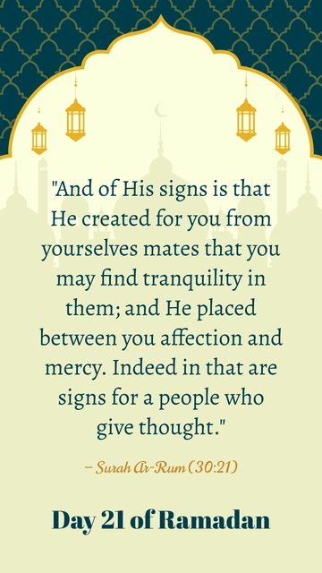Free Ramadan Day 21 Quote Template to Edit Online Free Ramadan Day 21 Quote Template to Edit Online