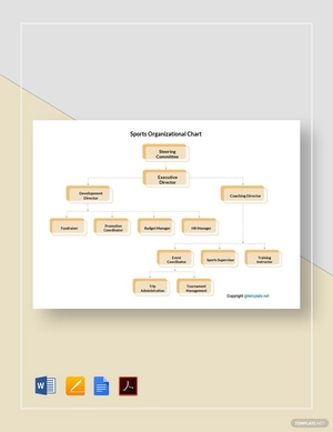 Sports Organizational Chart Template