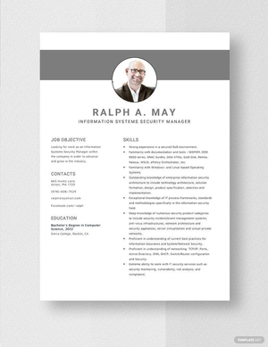 Information Systems Security Manager Resume