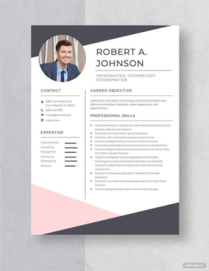 Information Technology Coordinator Resume