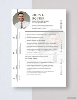 Information Technology Operations Manager Resume