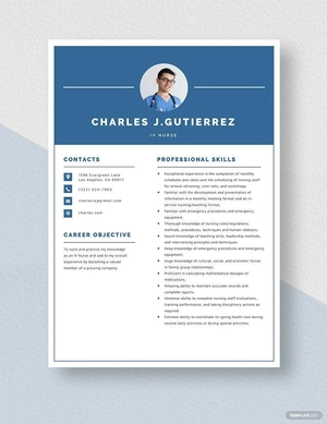 IV Nurse Resume