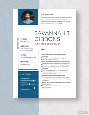 Purchasing Coordinator Resume