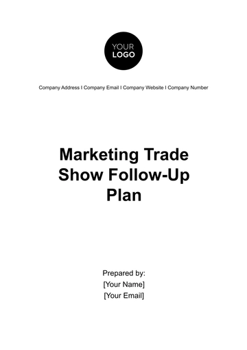 Free Marketing Trade Show Follow-up Plan Template to Edit Online