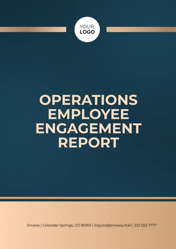 Free Operations Employee Engagement Report Template to Edit Online