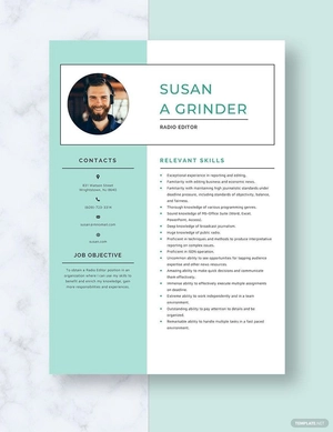 Radio Editor Resume