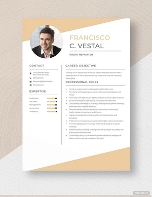 Radio Reporter Resume