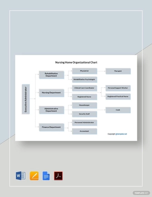 Nursing Home Organizational Chart Template