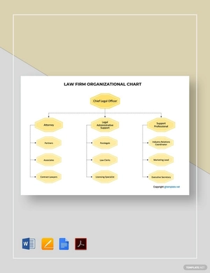 Law Firm Organizational Chart Template