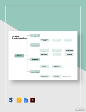 Pharmacy Organizational Chart Template