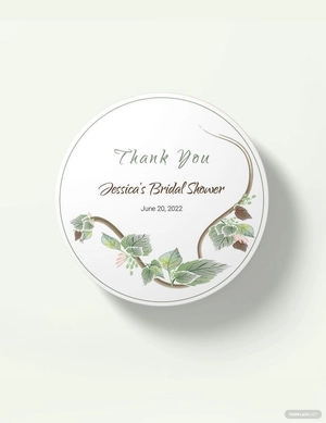 Fall Wedding Label Template
