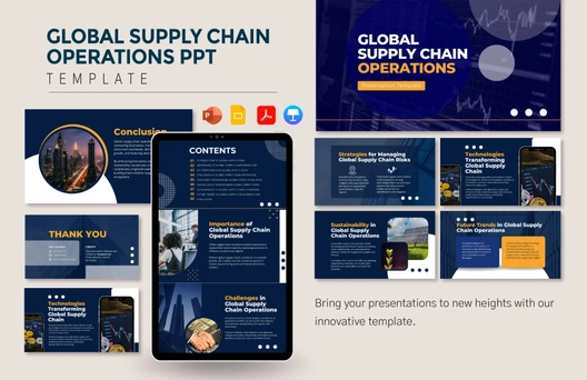 Global Supply Chain Operations PPT Template
