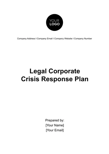 Free Legal Corporate Crisis Response Plan Template to Edit Online