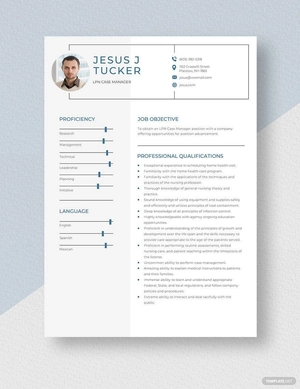 LPN Case Manager Resume