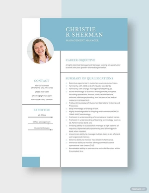 Management Manager Resume