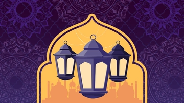 Free Elegant Islamic Ramadan Lantern Template to Edit Online