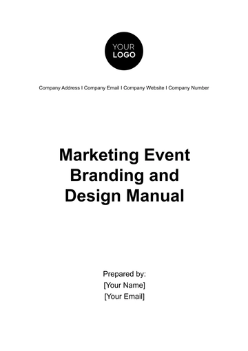 Free Marketing Event Branding and Design Manual Template to Edit Online