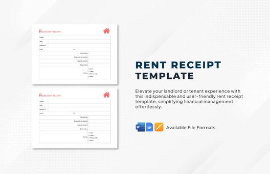 Rent Receipt Template
