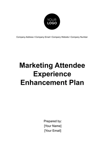 Free Marketing Attendee Experience Enhancement Plan Template to Edit Online